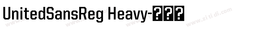 UnitedSansReg Heavy字体转换